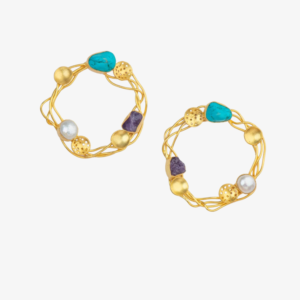 Queen Gold Studs