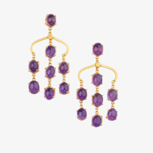 Violet Drops Earrings