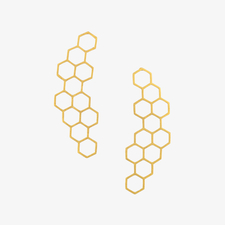Hexagon Earrings