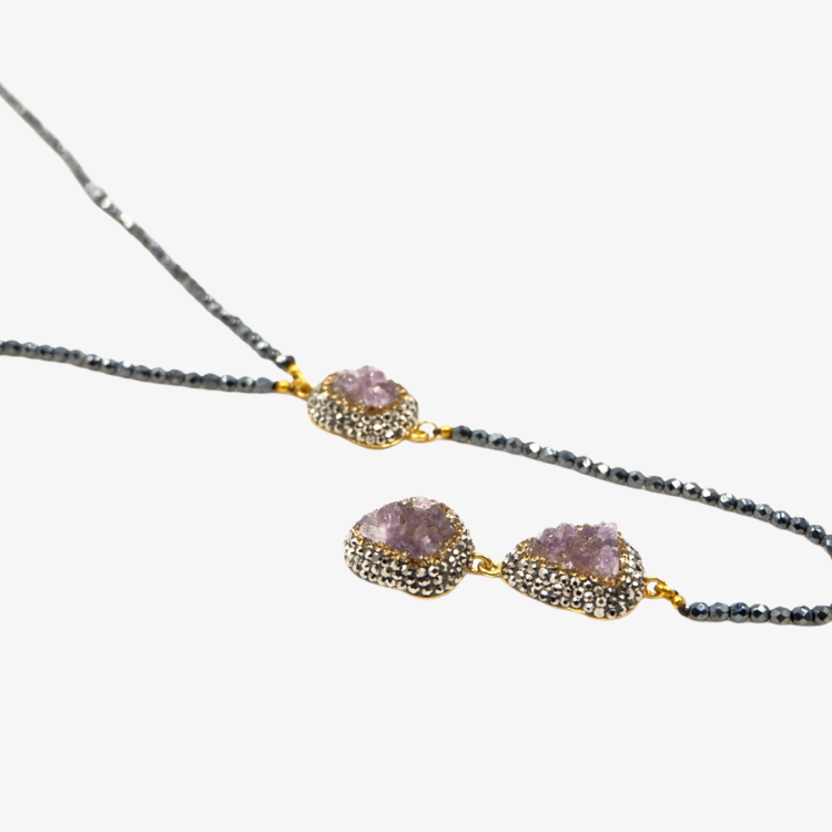 Lavanta Lariat Neckpiece