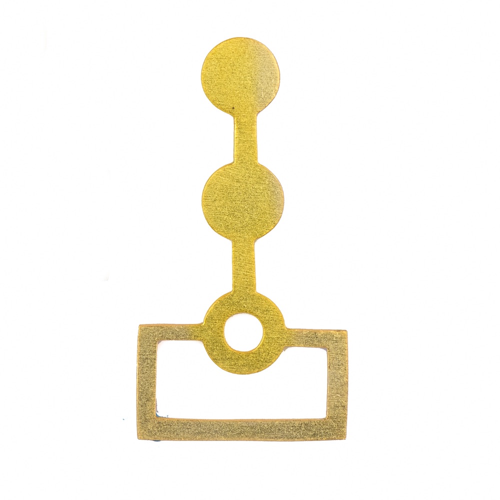 Three Circle & Rectangle Earring