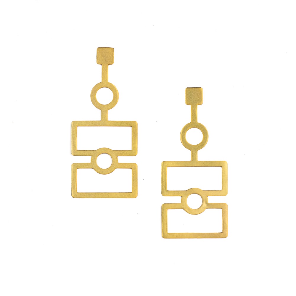 Two Rectangle Earring