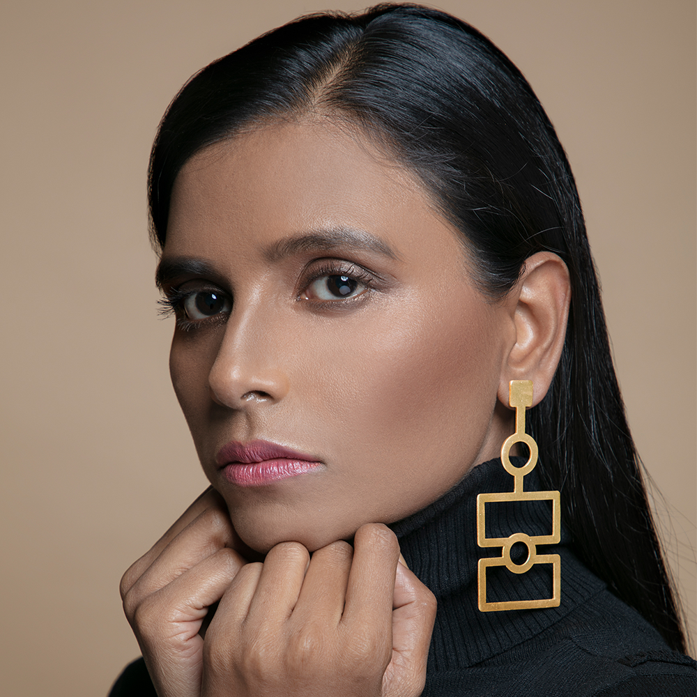 Two Rectangle Earring