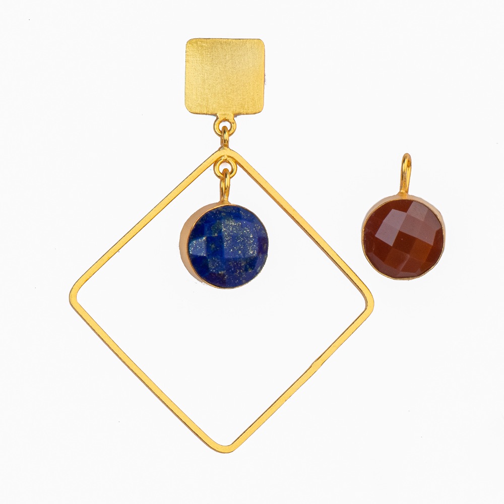 Vibrance Square Earrings